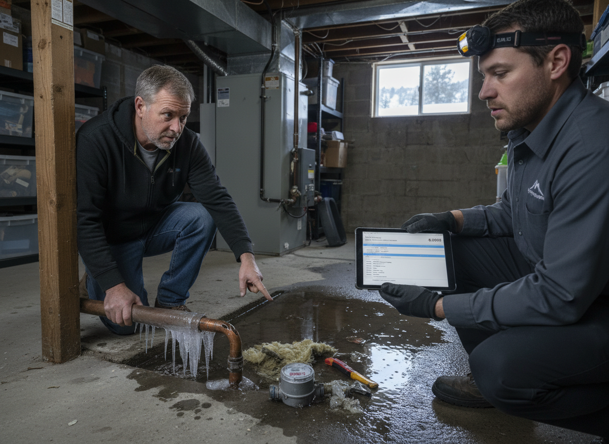 Cost to fix frozen pipes